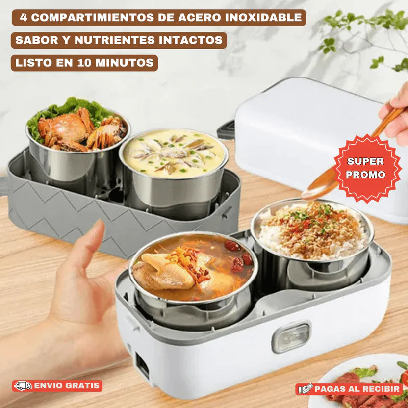 Lonchera Vaporera Inteligente: Almuerzo Caliente, Fresco y Saludable en cualquier lugar!