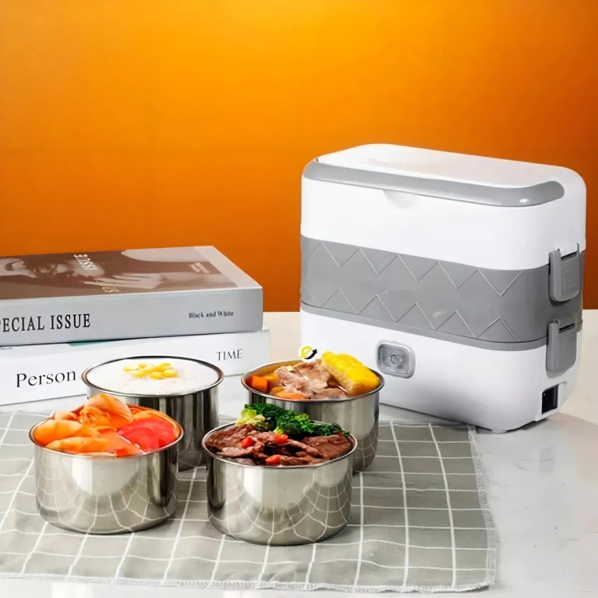 Lonchera Vaporera Inteligente: Almuerzo Caliente, Fresco y Saludable en cualquier lugar!